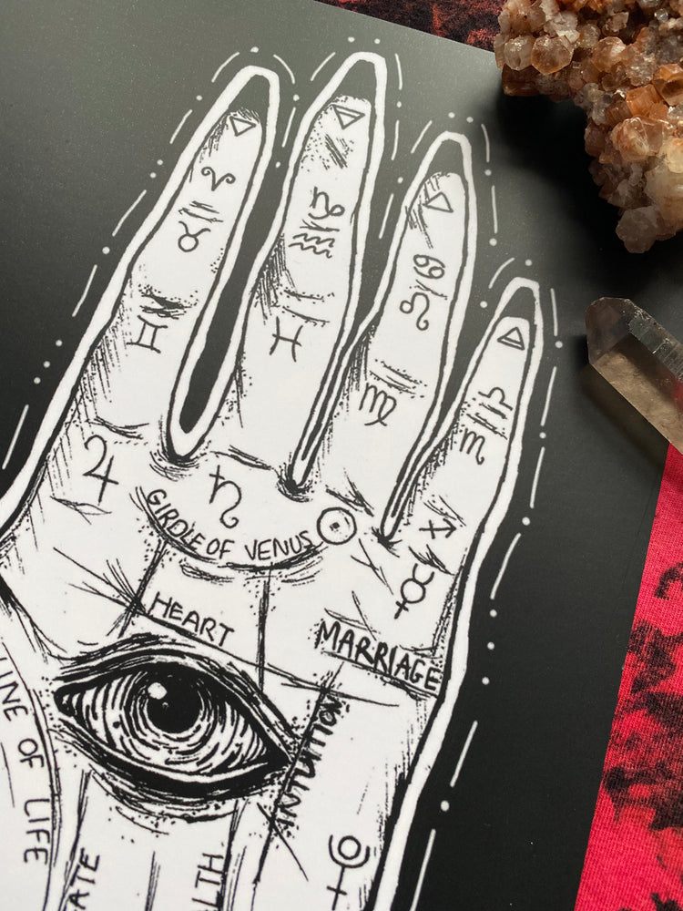Palmistry Hand Print
