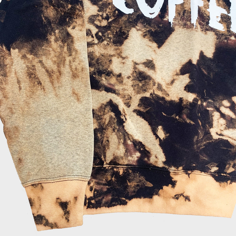 Coffee Acid Burned Tie Dye Sweatshirt - Free Shipping - iimvclothing