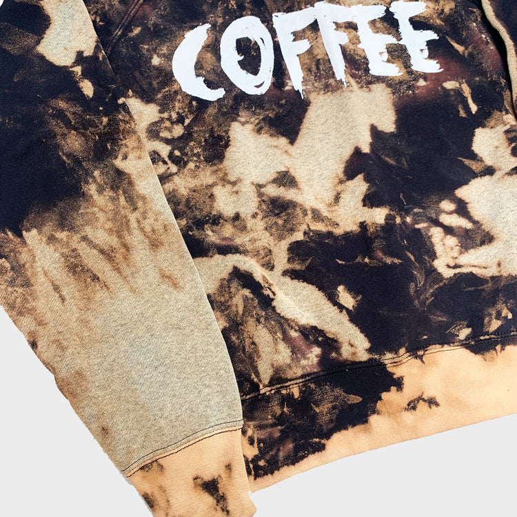 Coffee Acid Burned Tie Dye Sweatshirt - Free Shipping - iimvclothing
