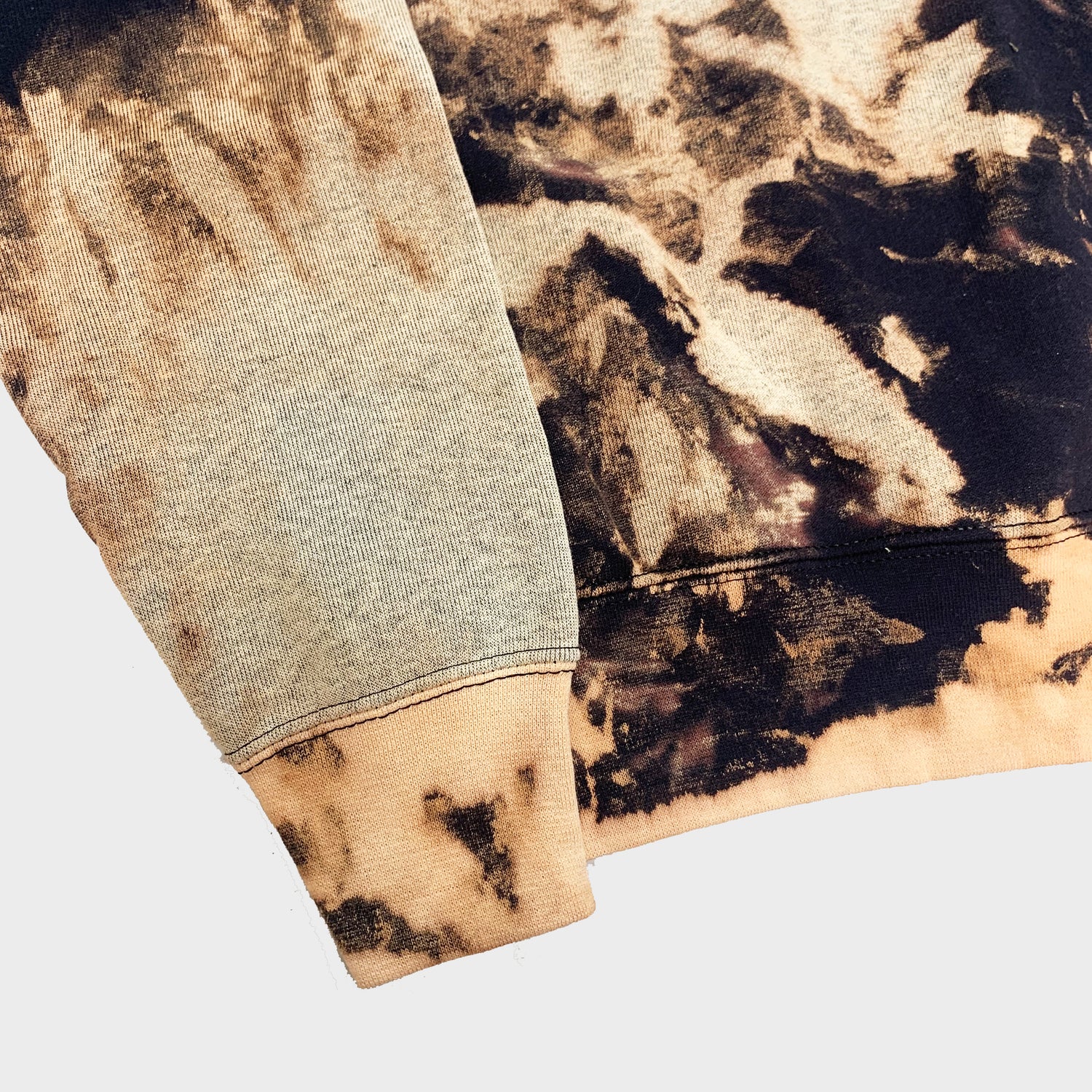 Coffee Acid Burned Tie Dye Sweatshirt - Free Shipping - iimvclothing