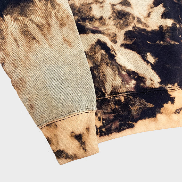 Coffee Acid Burned Tie Dye Sweatshirt - Free Shipping - iimvclothing