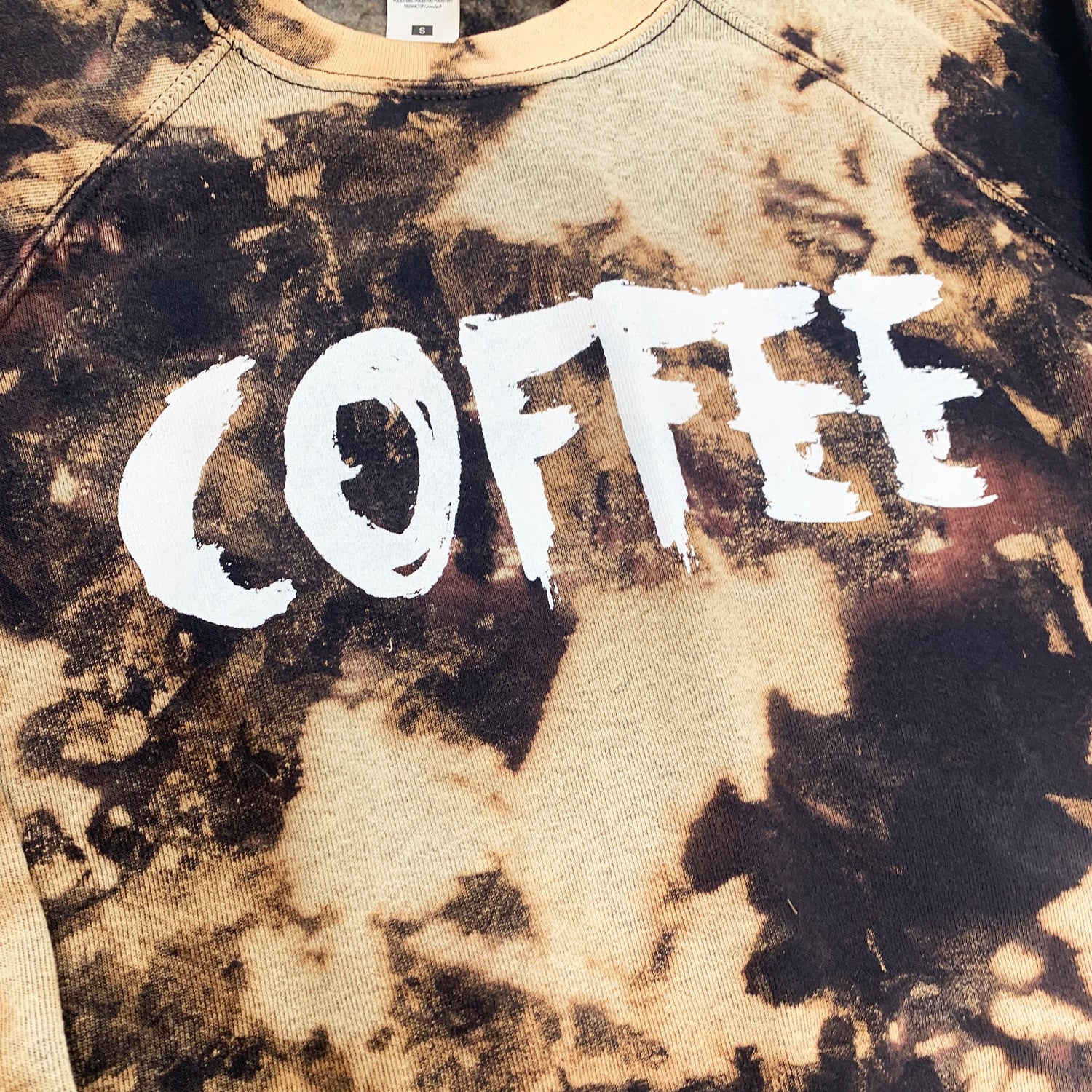 Coffee Acid Burned Tie Dye Sweatshirt - Free Shipping - iimvclothing
