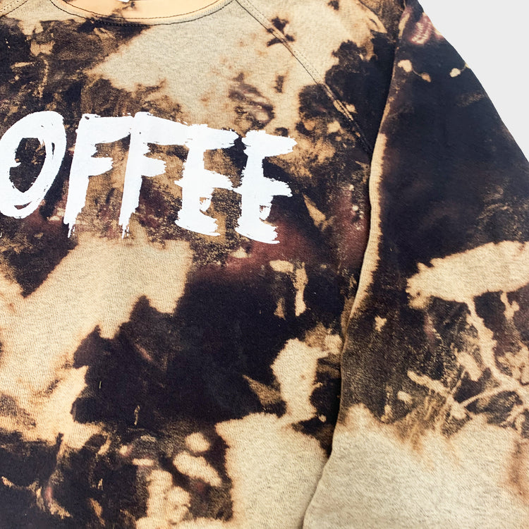 Coffee Acid Burned Tie Dye Sweatshirt - Free Shipping - iimvclothing