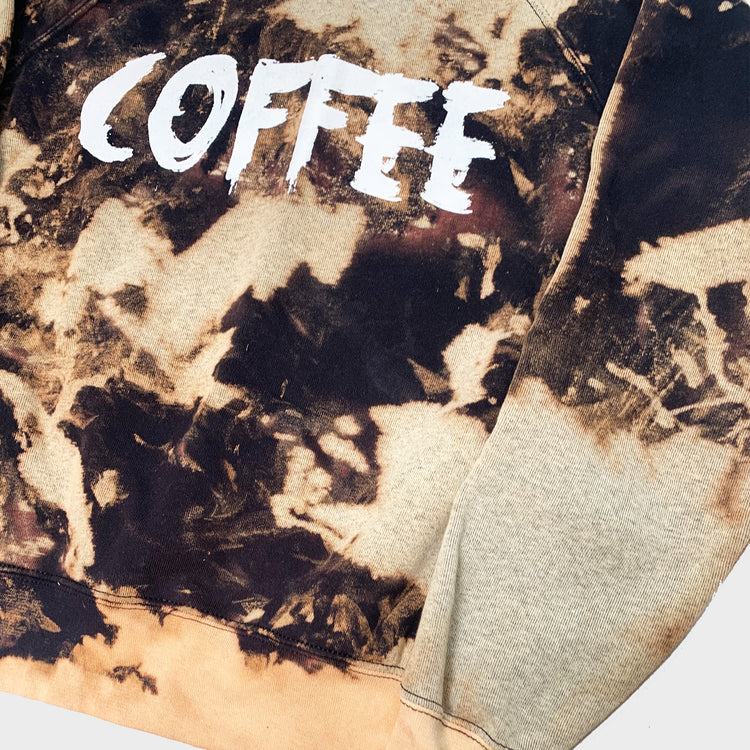 Coffee Acid Burned Tie Dye Sweatshirt - Free Shipping - iimvclothing