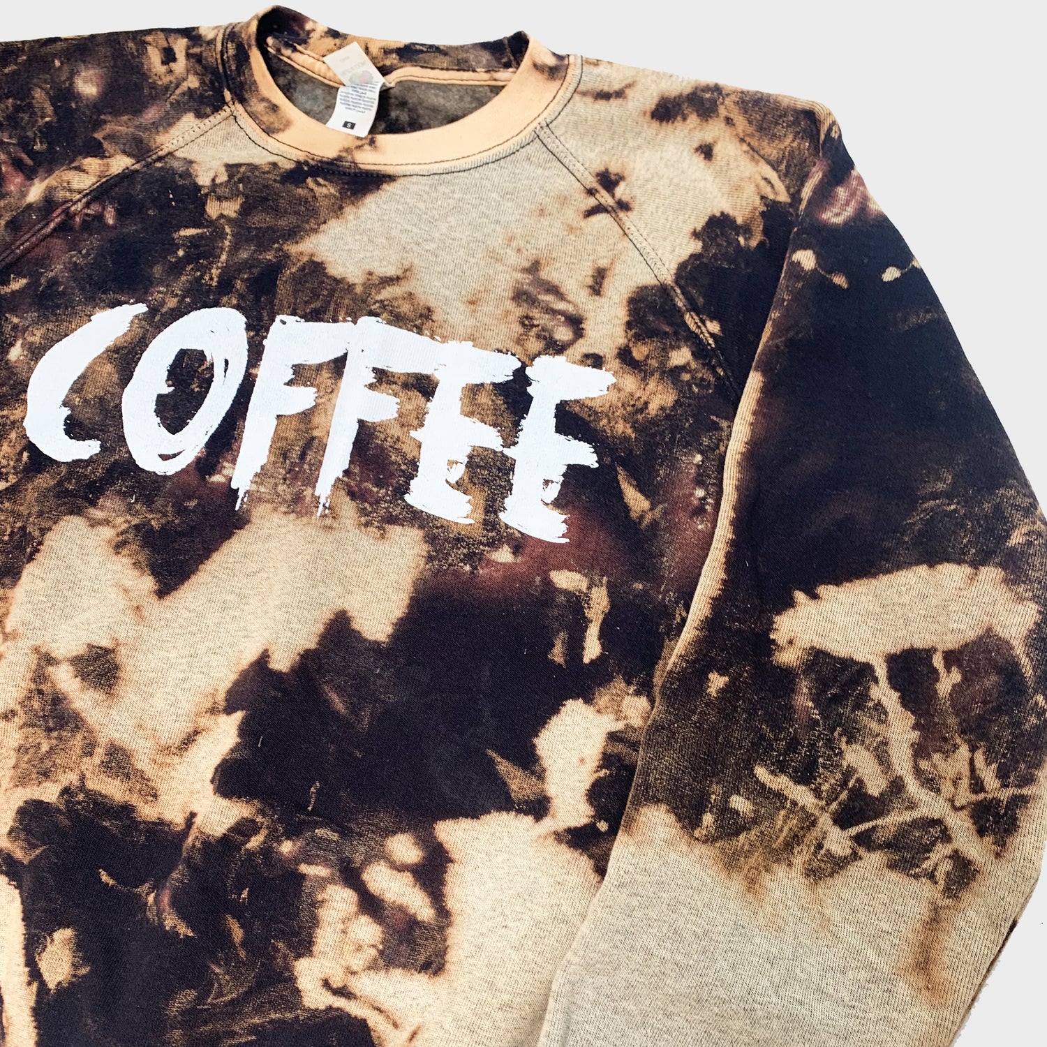 Coffee Acid Burned Tie Dye Sweatshirt - Free Shipping - iimvclothing