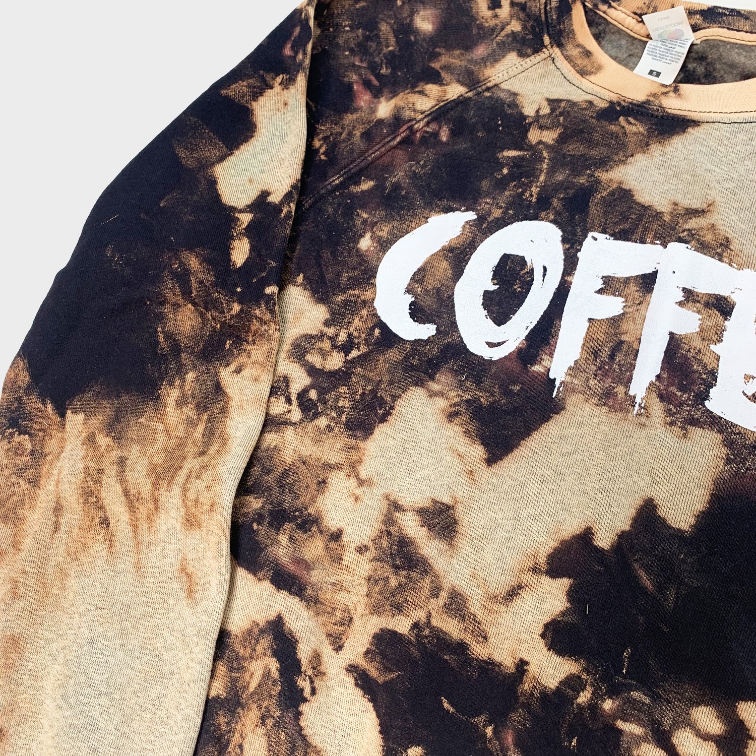 Coffee Acid Burned Tie Dye Sweatshirt - Free Shipping - iimvclothing