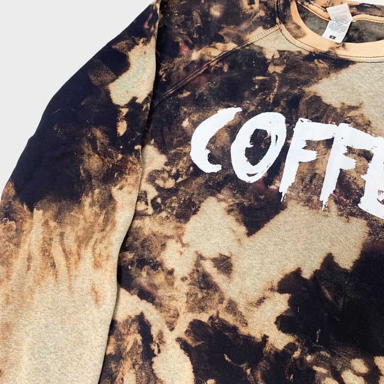 Coffee Acid Burned Tie Dye Sweatshirt - Free Shipping - iimvclothing