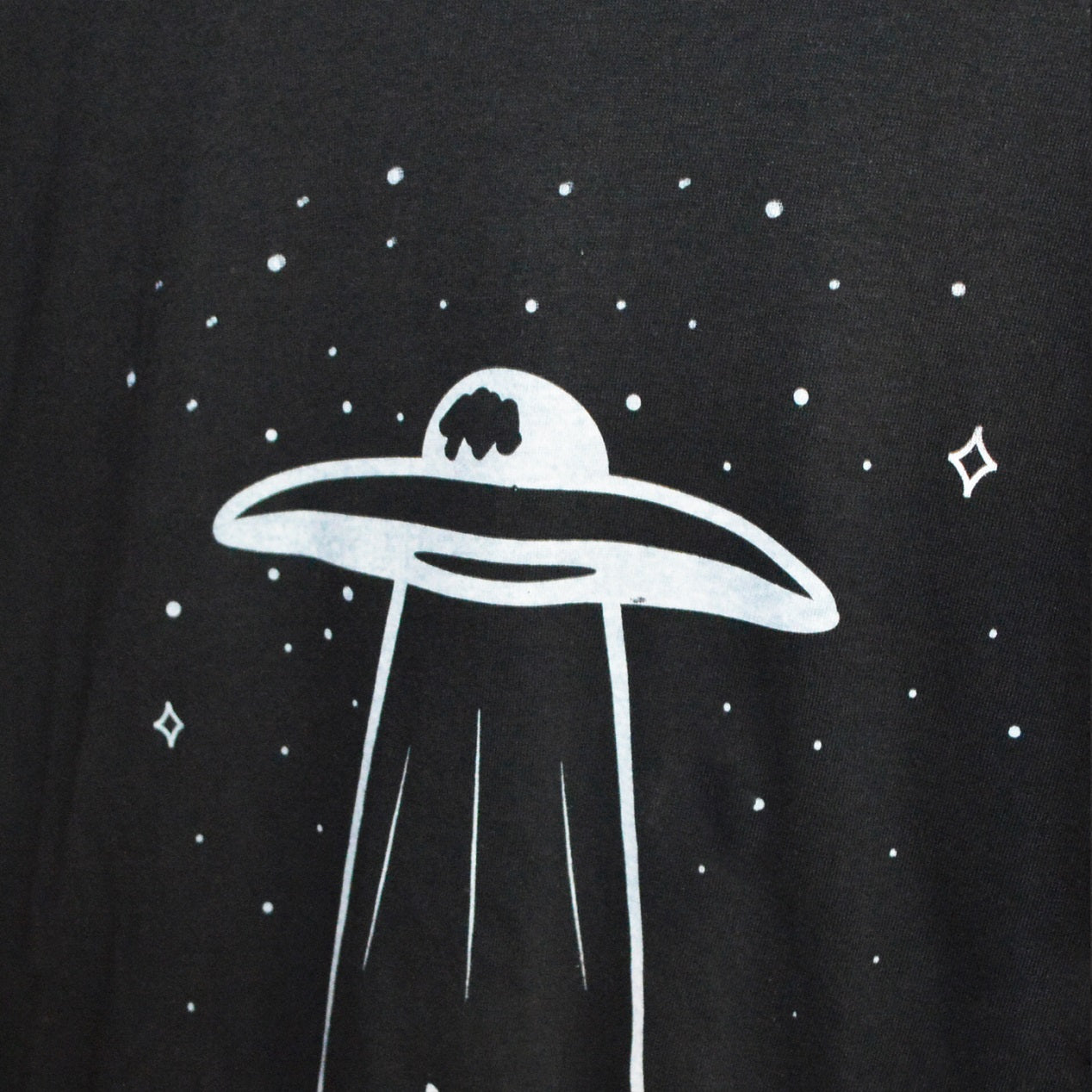 UFO Abduction Black T-shirt - Free Shipping - iimvclothing