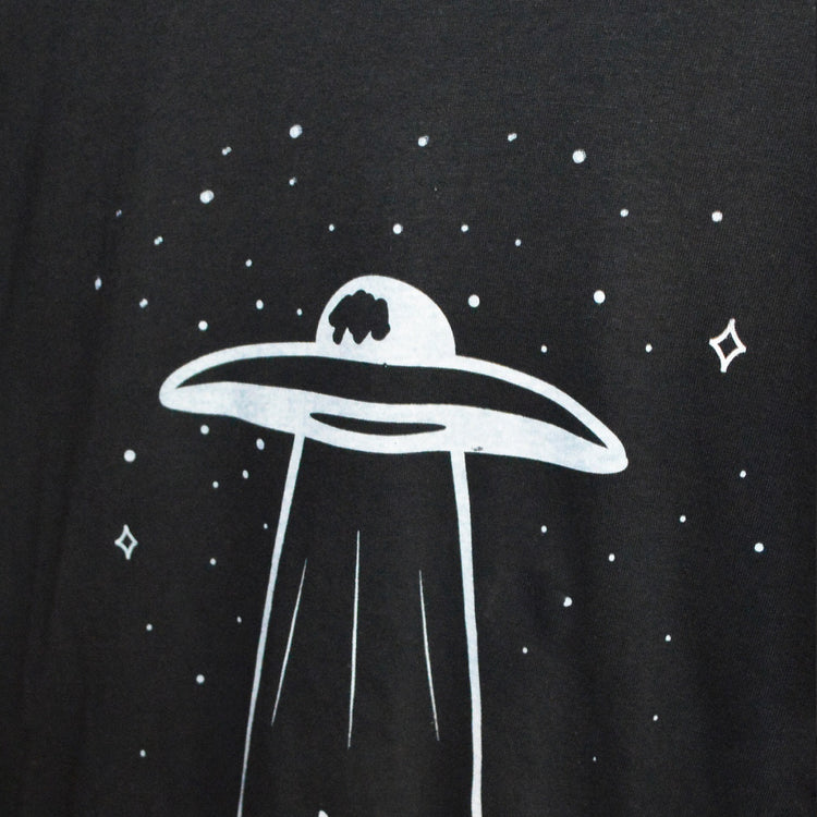UFO Abduction Black T-shirt - Free Shipping - iimvclothing