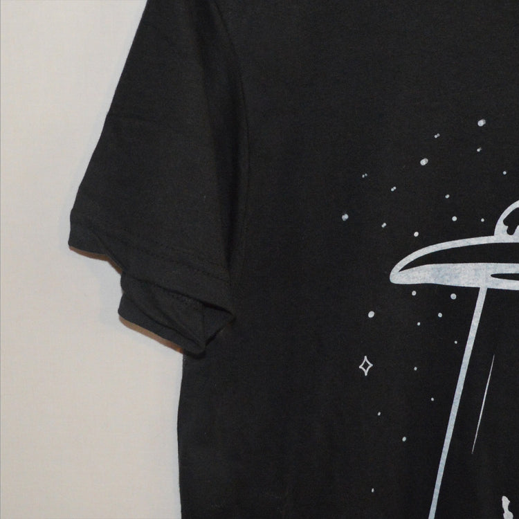 UFO Abduction Black T-shirt - Free Shipping - iimvclothing