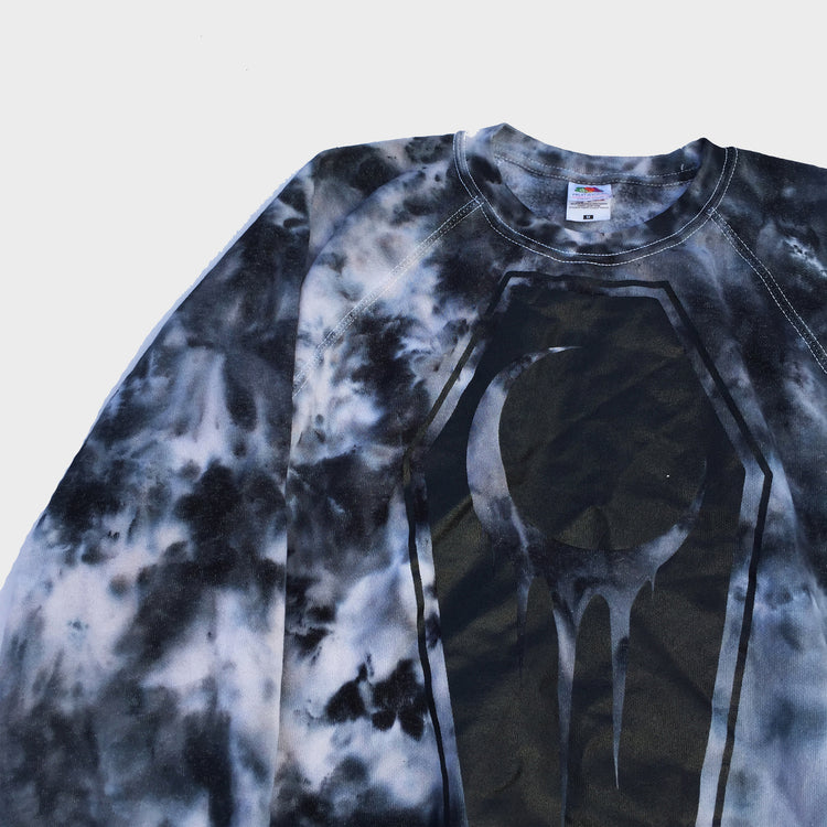 Crescent Coffin Grey Tie Dye Sweatshirt - Free Shipping - iimvclothing