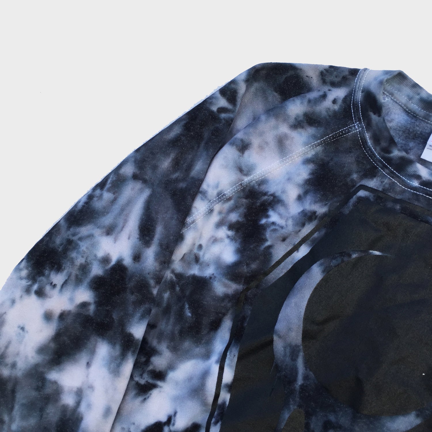 Crescent Coffin Grey Tie Dye Sweatshirt - Free Shipping - iimvclothing