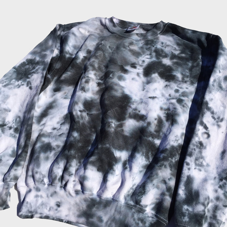 Grey/Black Tie Dye Sweatshirt - Free Shipping - iimvclothing