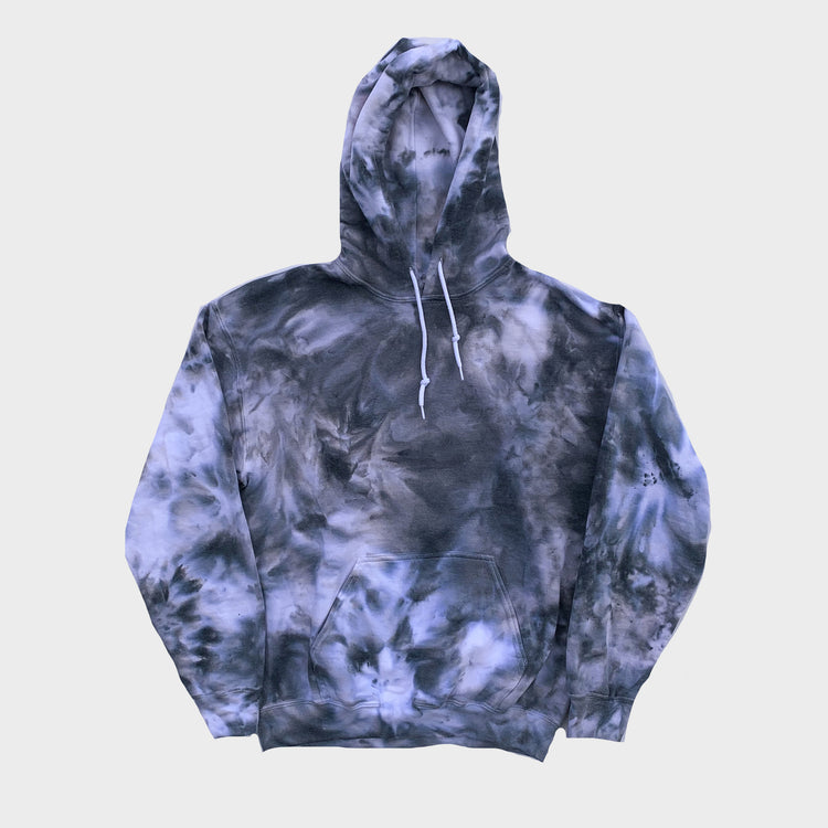 Grey/Black Tie Dye Hoodie - Free Shipping - iimvclothing