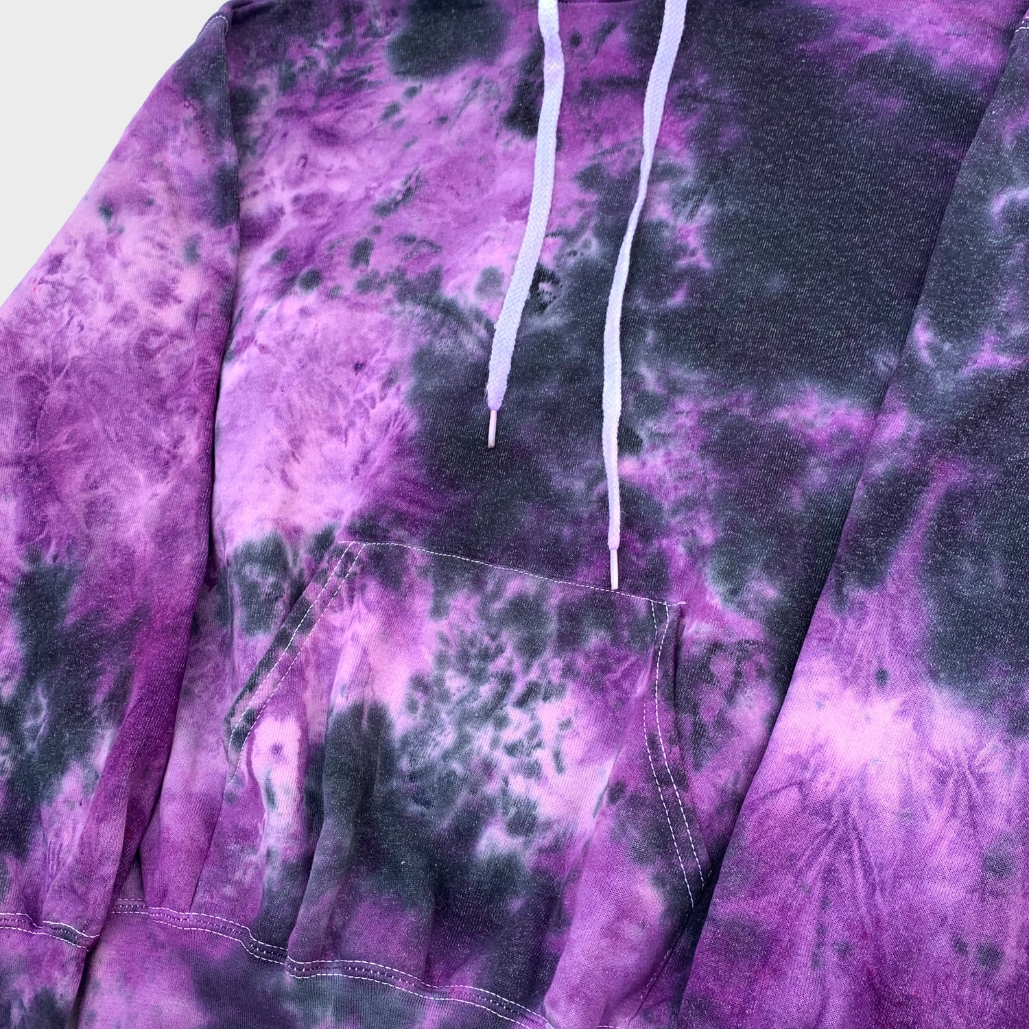 Purple/Black Tie Dye Hoodie - Free Shipping - iimvclothing