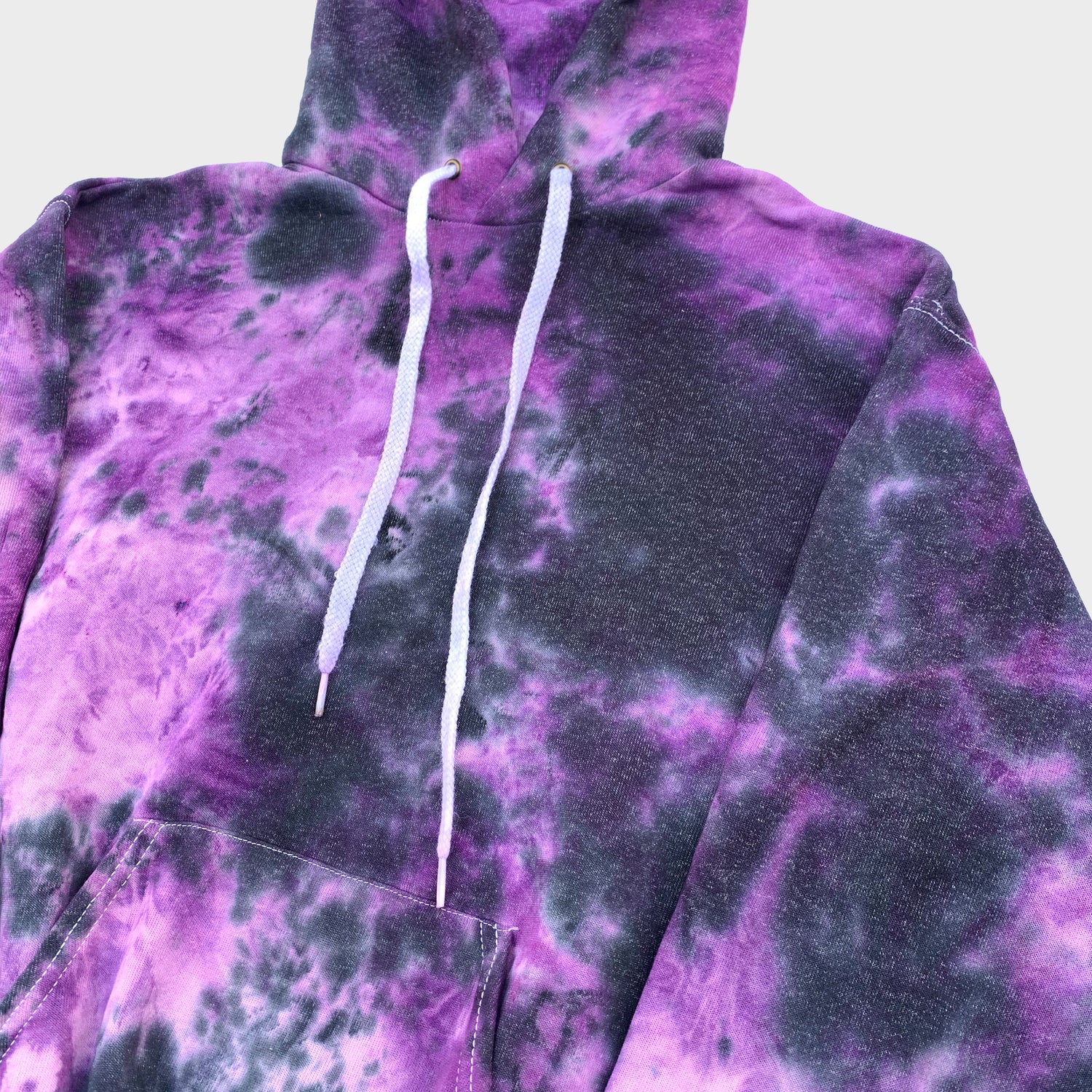 Purple/Black Tie Dye Hoodie - Free Shipping - iimvclothing