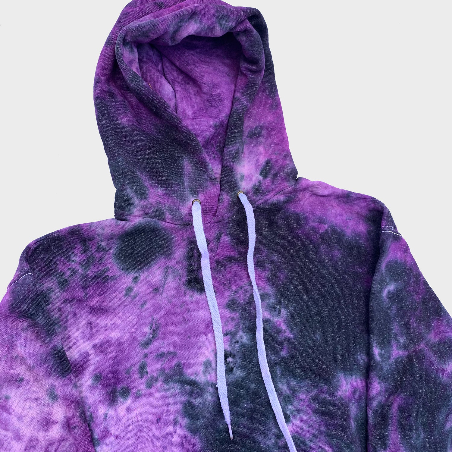 Purple/Black Tie Dye Hoodie - Free Shipping - iimvclothing
