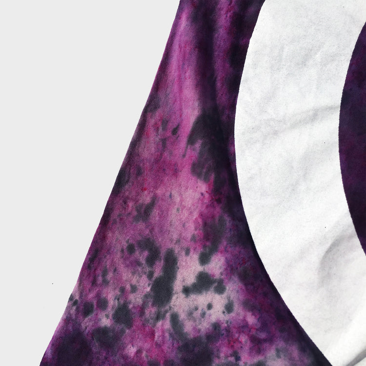 Crescent Moon Purple/Black Tie Dye T-shirt - Free Shipping - iimvclothing