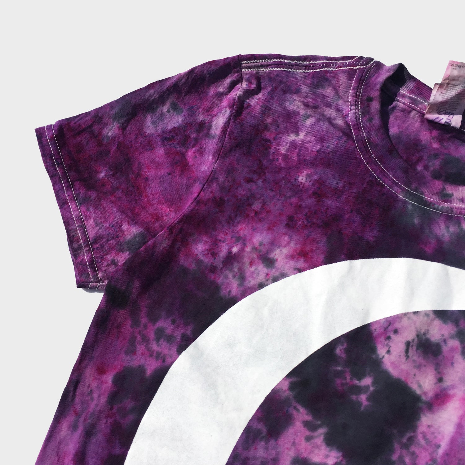 Crescent Moon Purple/Black Tie Dye T-shirt - Free Shipping - iimvclothing