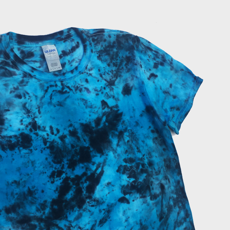 Blue/Black Tie Dye T-shirt - Free Shipping - iimvclothing