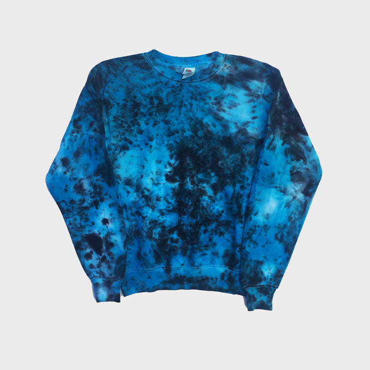 Blue/Black Tie Dye Sweatshirt - Free Shipping - iimvclothing