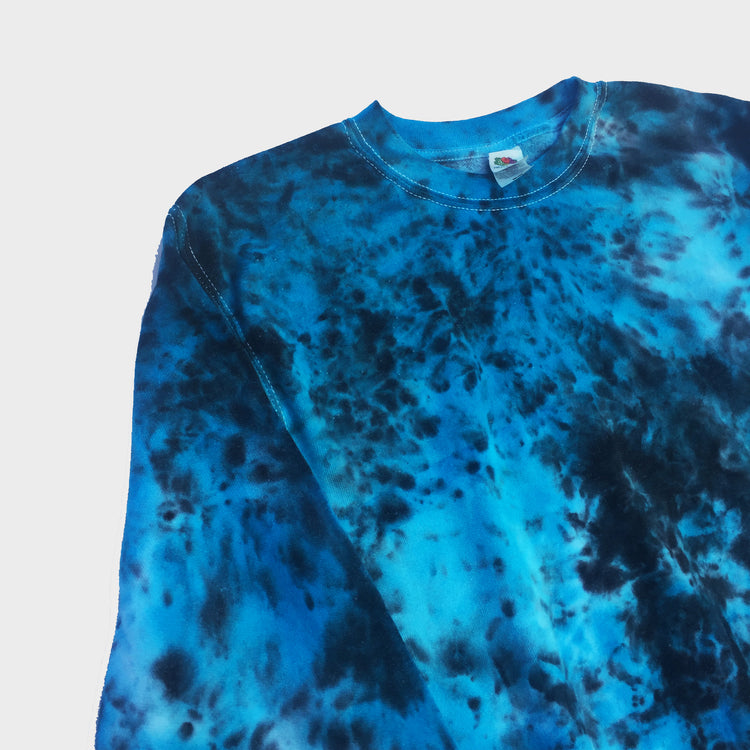 Blue/Black Tie Dye Sweatshirt - Free Shipping - iimvclothing