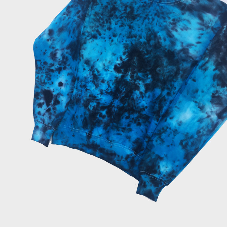 Blue/Black Tie Dye Sweatshirt - Free Shipping - iimvclothing