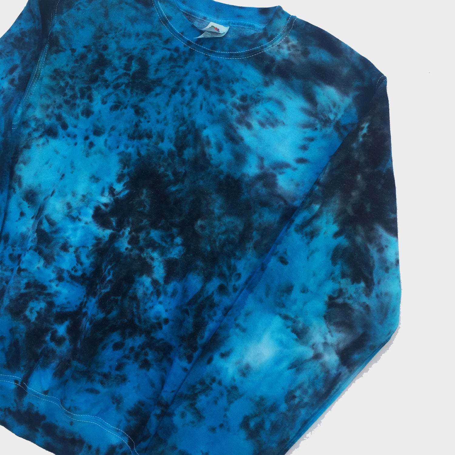 Blue/Black Tie Dye Sweatshirt - Free Shipping - iimvclothing