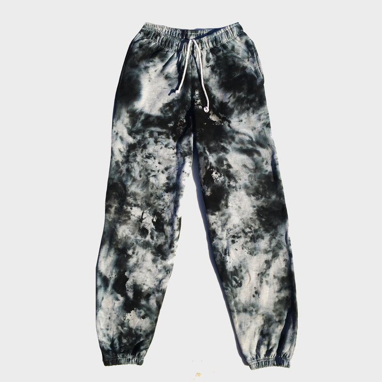 Grey/Black Tie Dye Jogging Pants (Joggers) - Free Shipping - iimvclothing