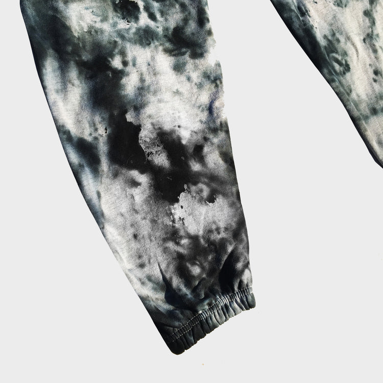 Grey/Black Tie Dye Jogging Pants (Joggers) - Free Shipping - iimvclothing