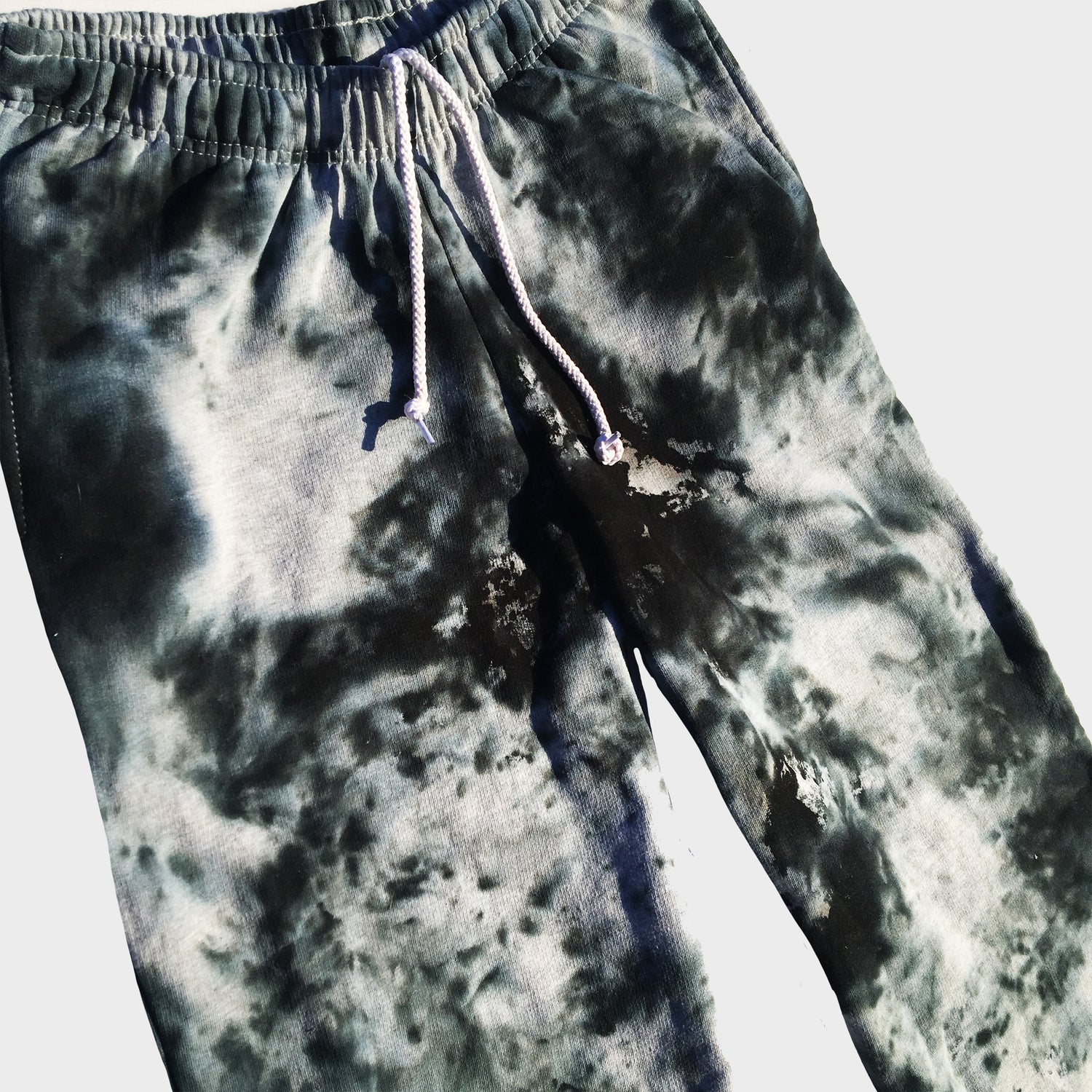 Grey/Black Tie Dye Jogging Pants (Joggers) - Free Shipping - iimvclothing