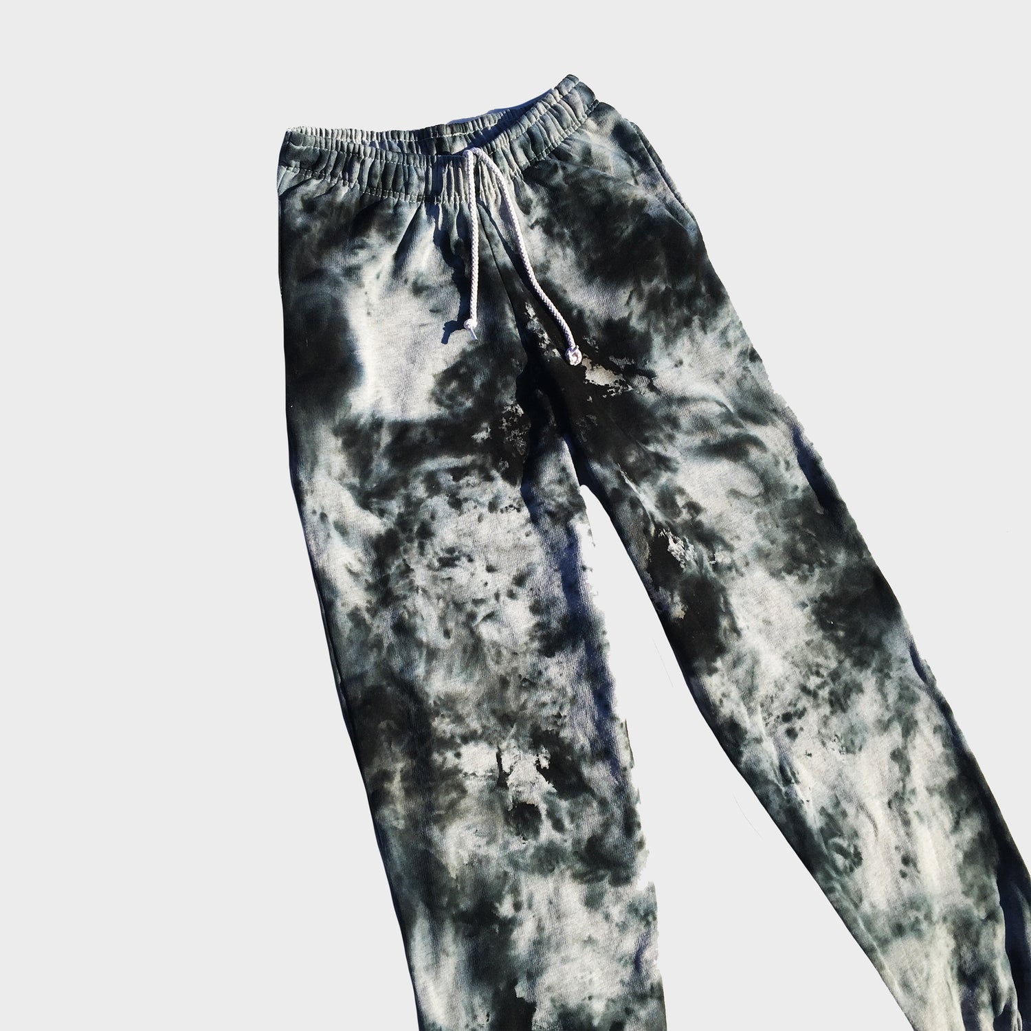 Grey/Black Tie Dye Jogging Pants (Joggers) - Free Shipping - iimvclothing