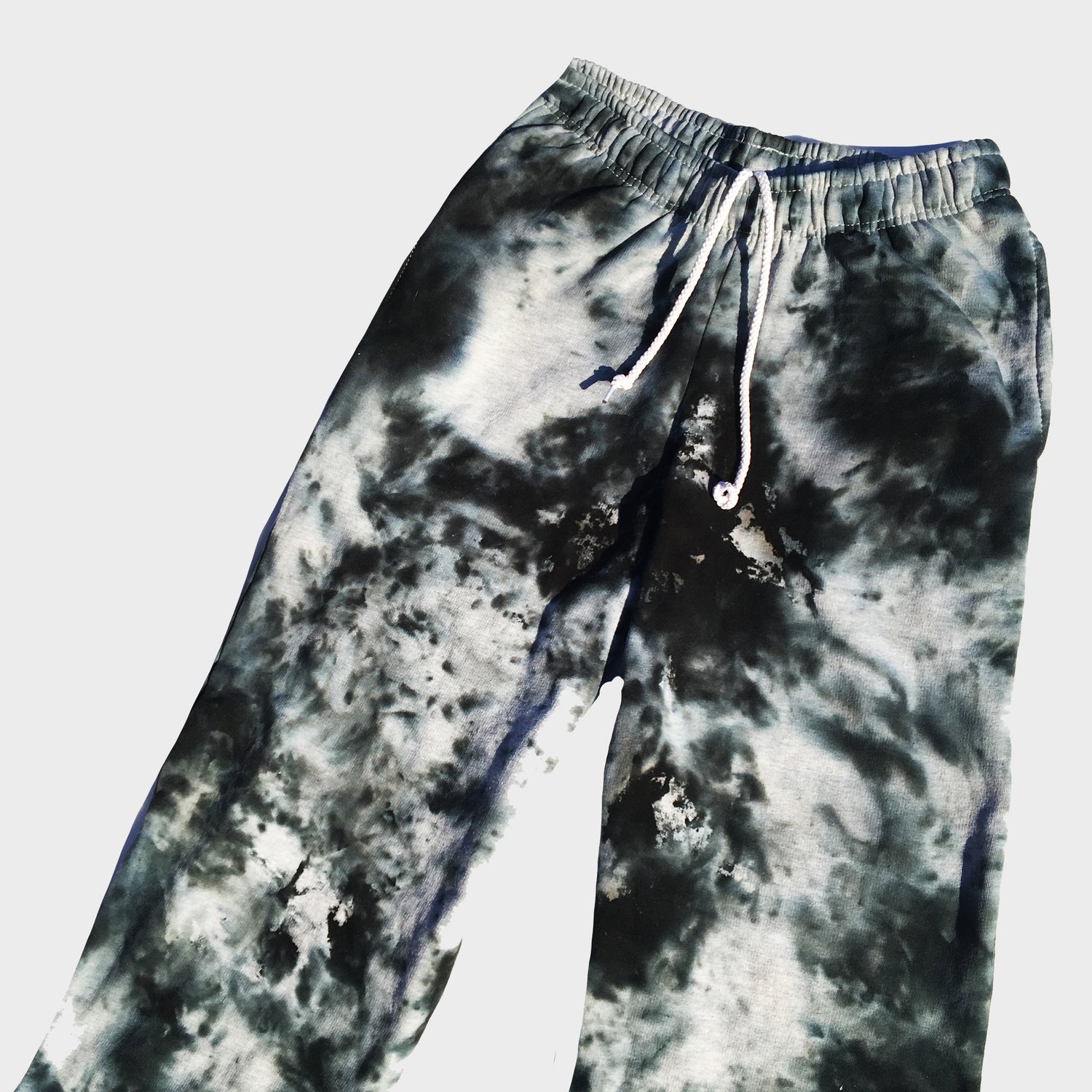 Grey/Black Tie Dye Jogging Pants (Joggers) - Free Shipping - iimvclothing