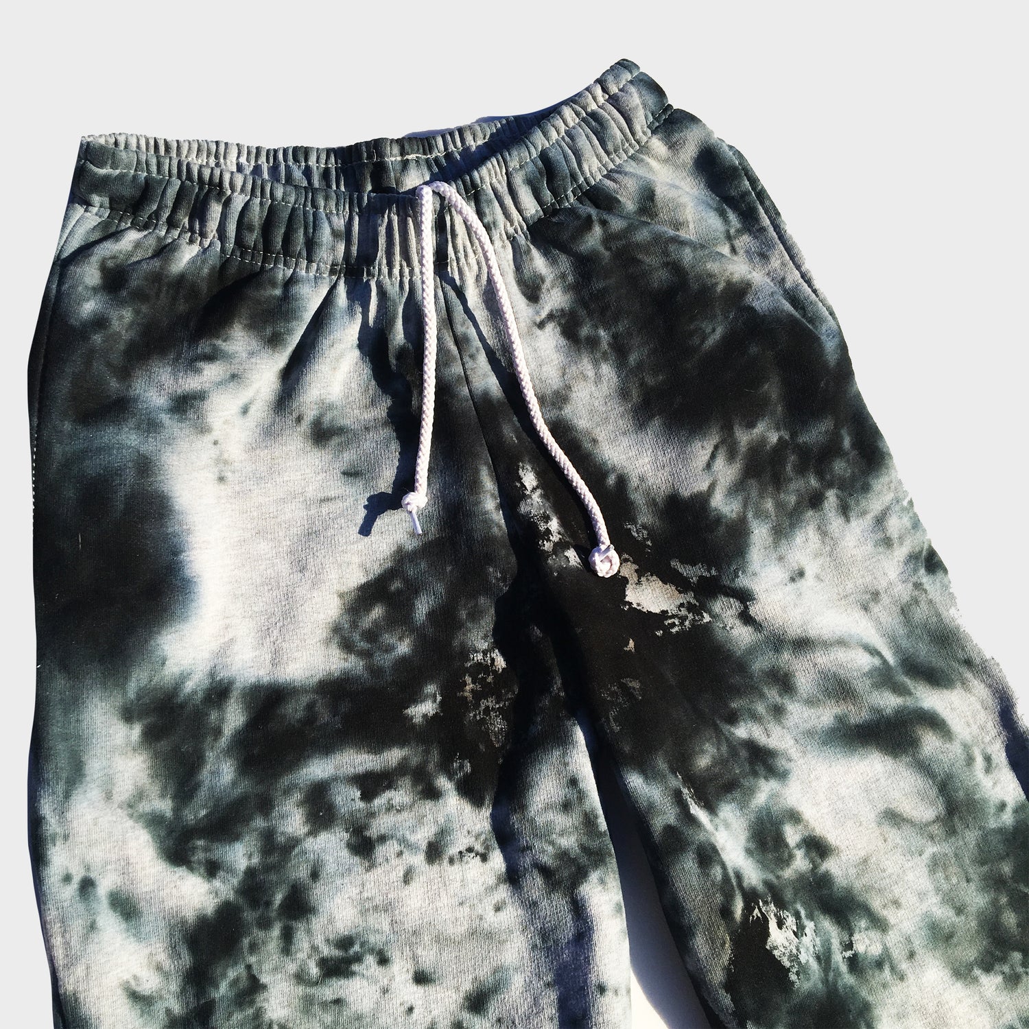 Grey/Black Tie Dye Jogging Pants (Joggers) - Free Shipping - iimvclothing