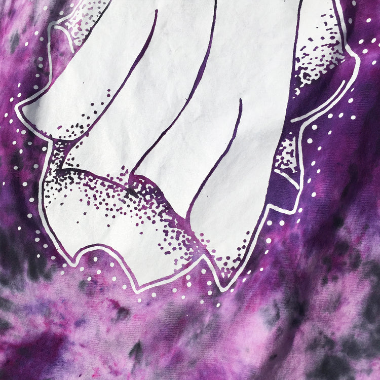 Ghost Purple/Black Tie Dye T-shirt - Free Shipping - iimvclothing