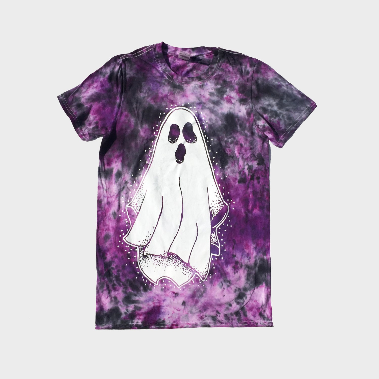 Ghost Purple/Black Tie Dye T-shirt - Free Shipping - iimvclothing