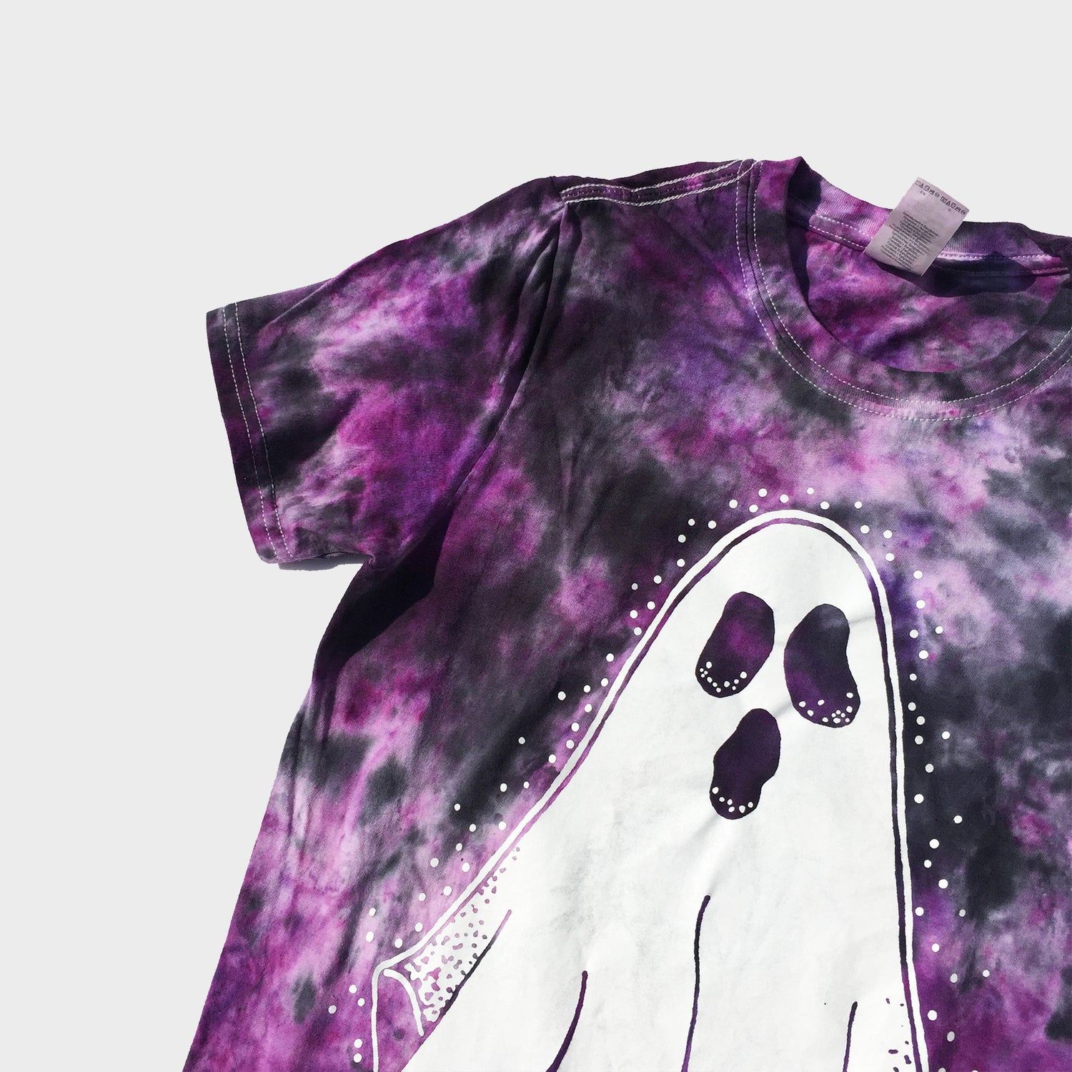 Ghost Purple/Black Tie Dye T-shirt - Free Shipping - iimvclothing