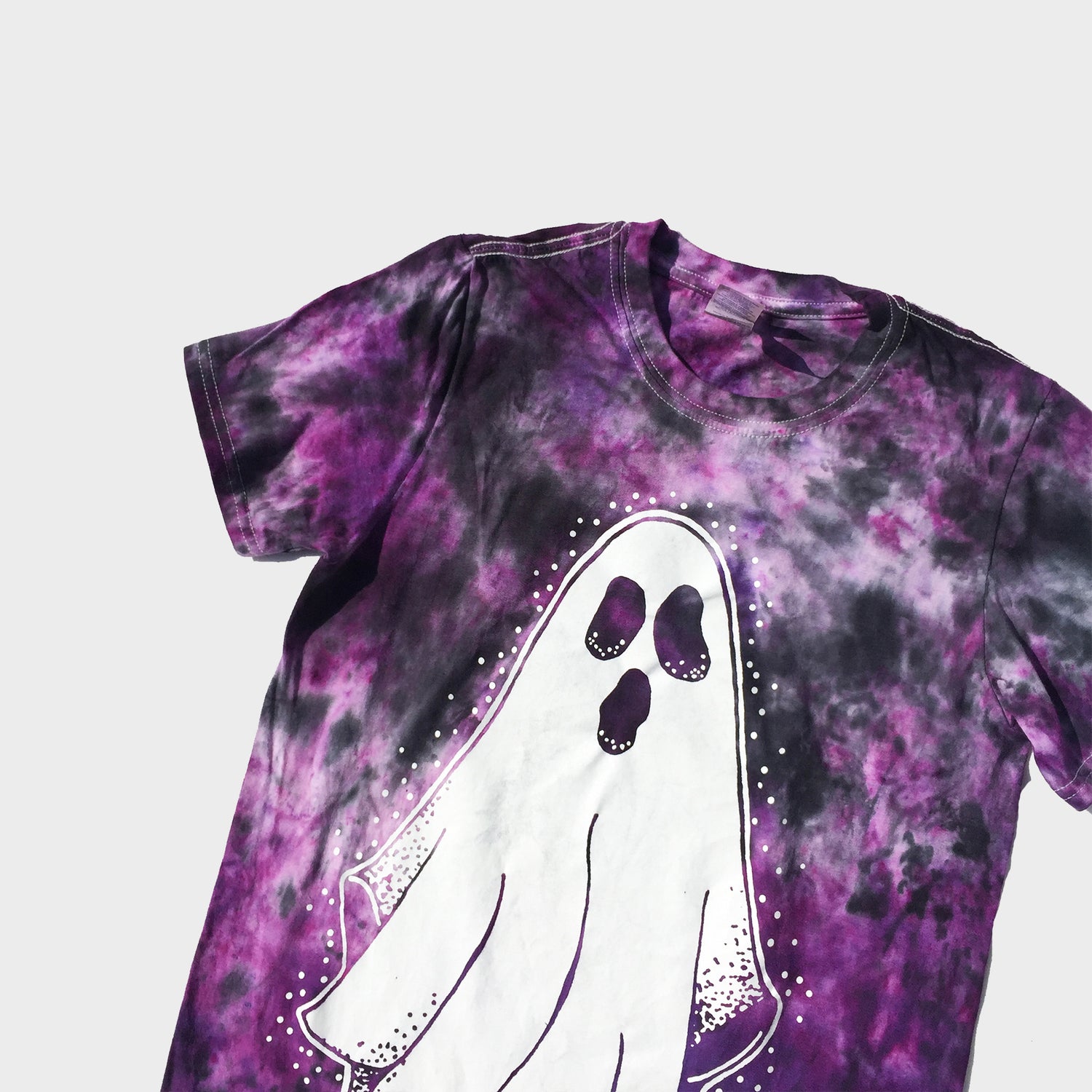 Ghost Purple/Black Tie Dye T-shirt - Free Shipping - iimvclothing