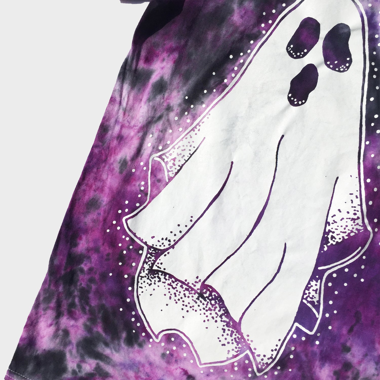 Ghost Purple/Black Tie Dye T-shirt - Free Shipping - iimvclothing