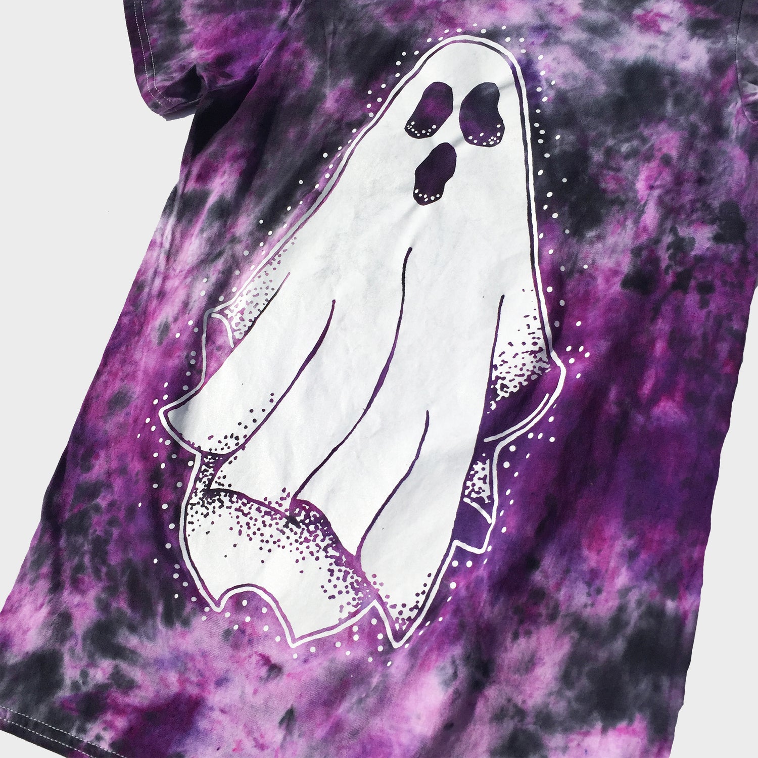 Ghost Purple/Black Tie Dye T-shirt - Free Shipping - iimvclothing