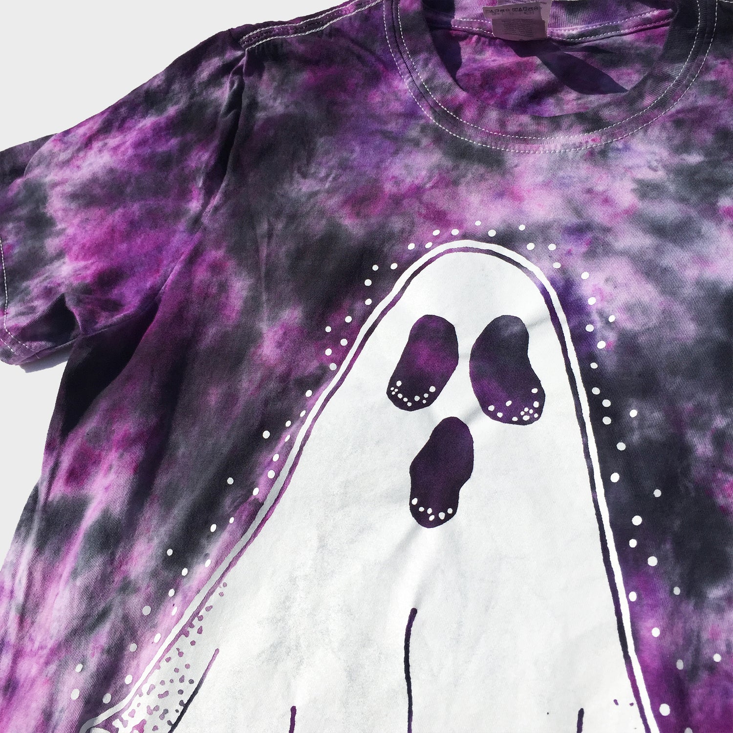 Ghost Purple/Black Tie Dye T-shirt - Free Shipping - iimvclothing