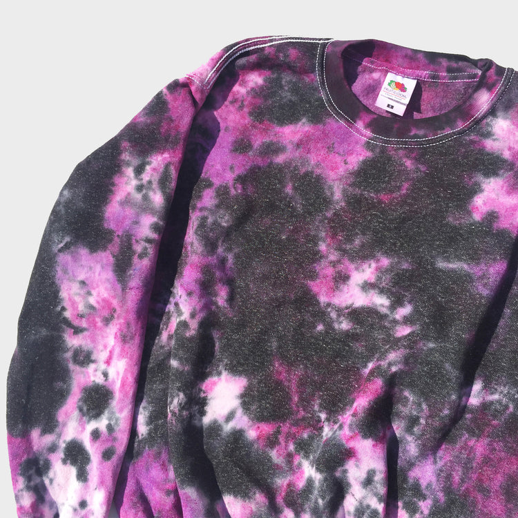 Purple/Black Tie Dye Sweatshirt - Free Shipping - iimvclothing