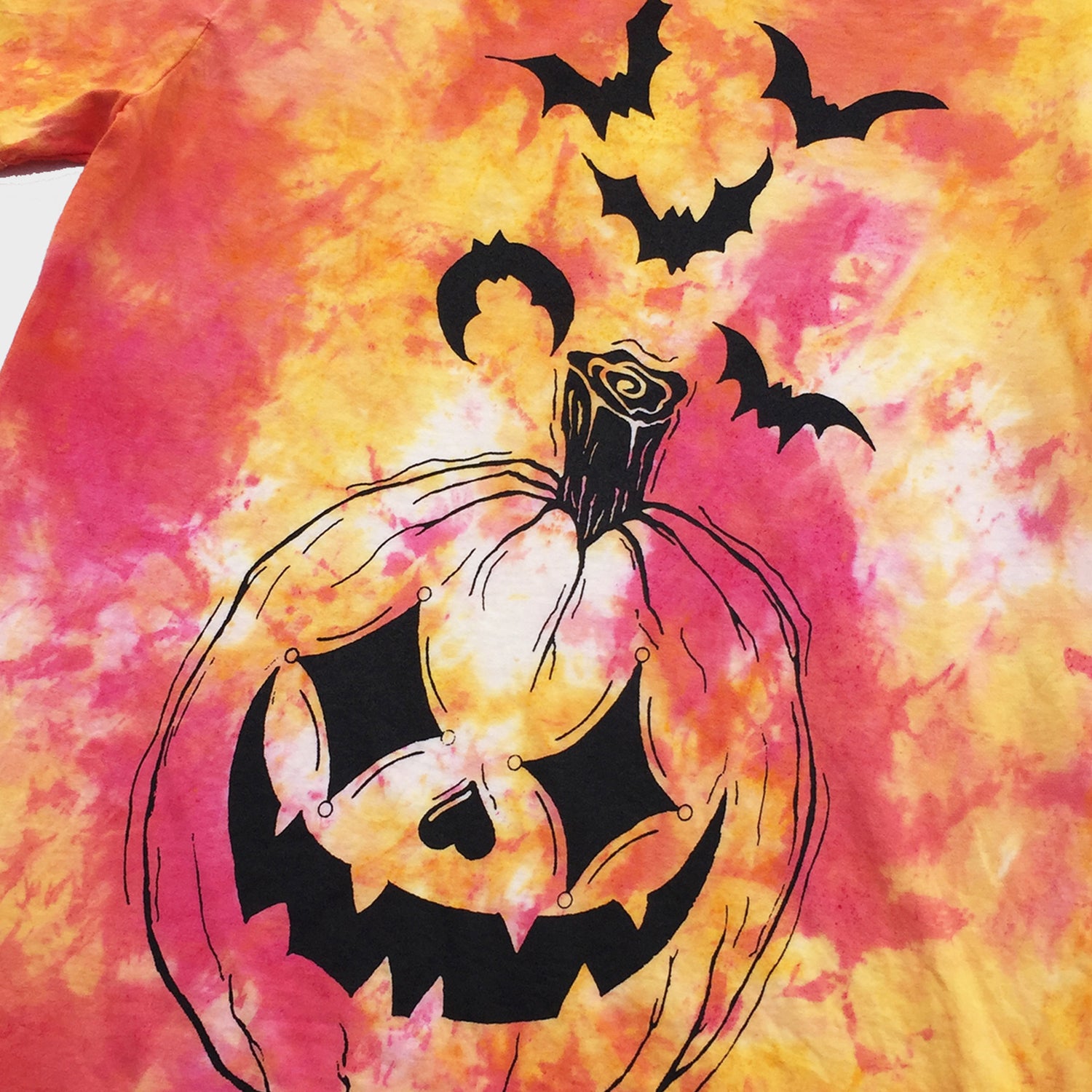 Pumpkin Harlequin Red/Yellow Tie Dye Sweatshirt - Free Shipping - iimvclothing