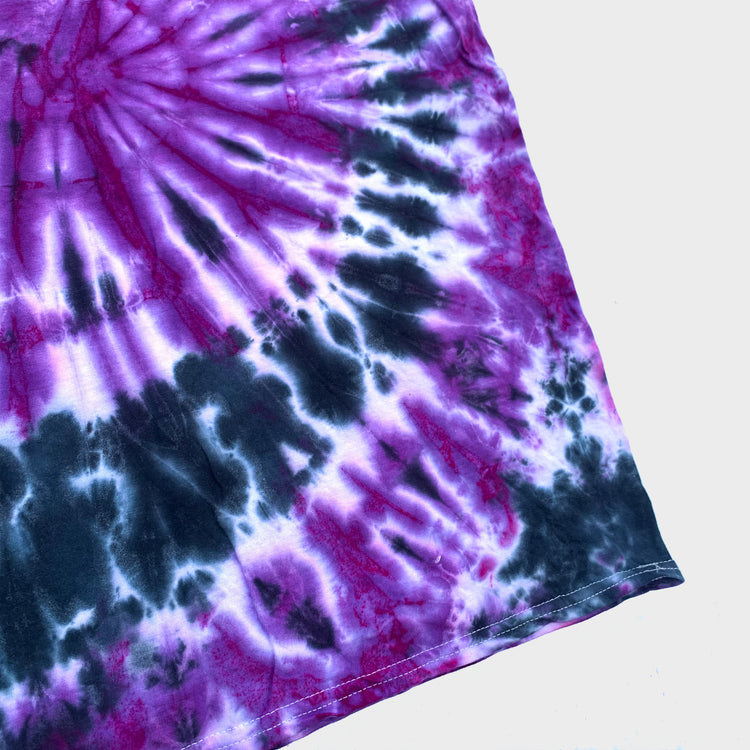 Purple/Black Spiral Tie Dye T-shirt - Free Shipping - iimvclothing