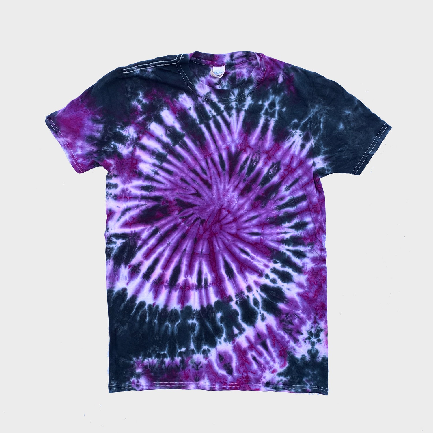 Purple/Black Spiral Tie Dye T-shirt - Free Shipping - iimvclothing