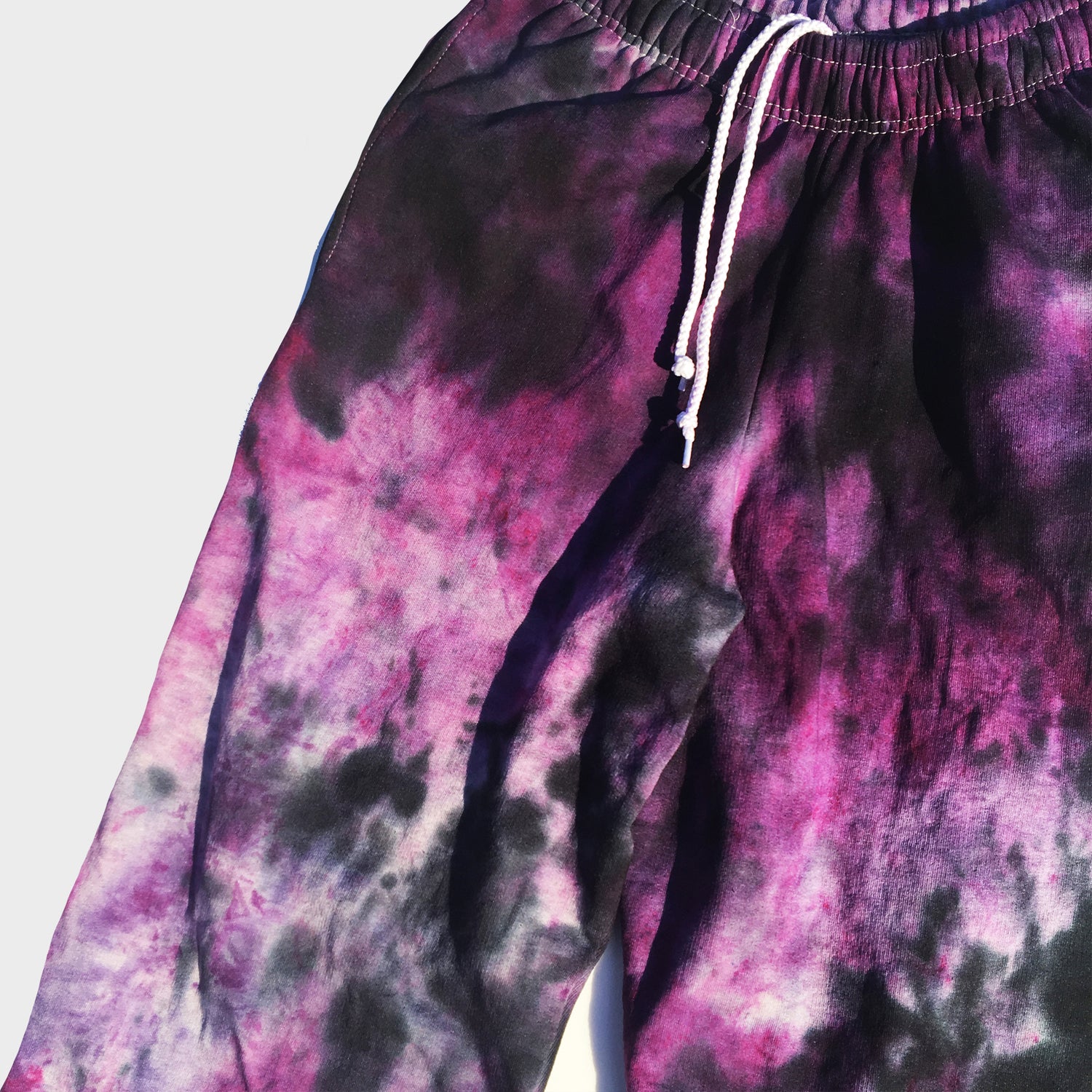 Purple/Black Tie Dye Jogging Pants (Joggers) - Free Shipping - iimvclothing