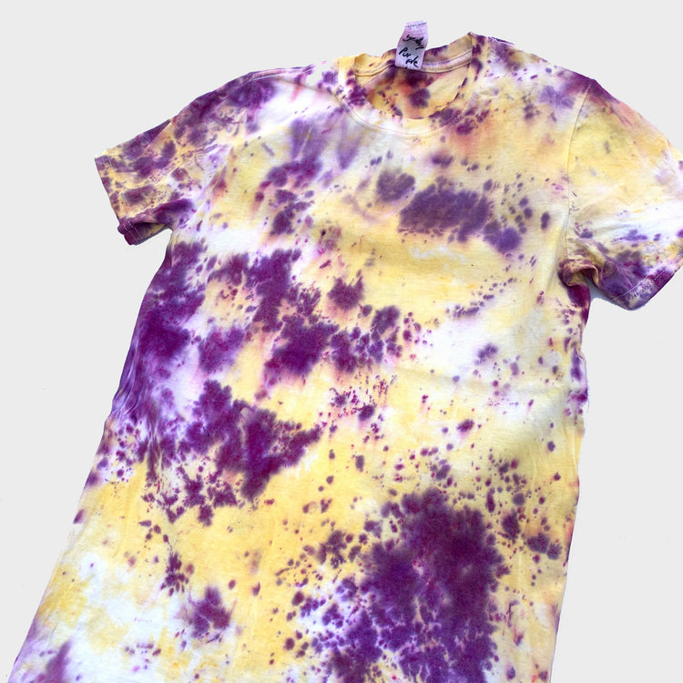 Purple/Yellow Tie Dye T-shirt - Free Shipping - iimvclothing