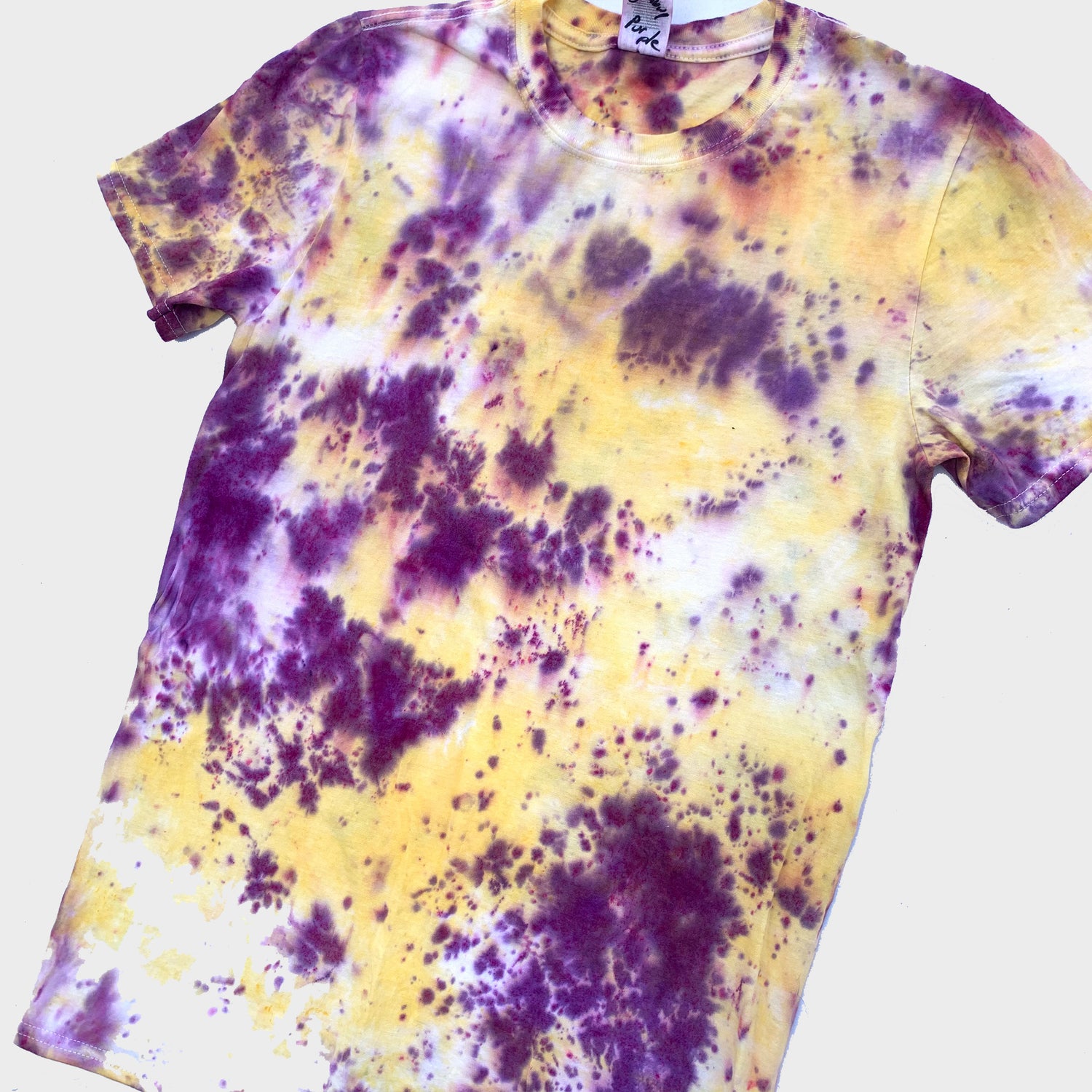 Purple/Yellow Tie Dye T-shirt - Free Shipping - iimvclothing