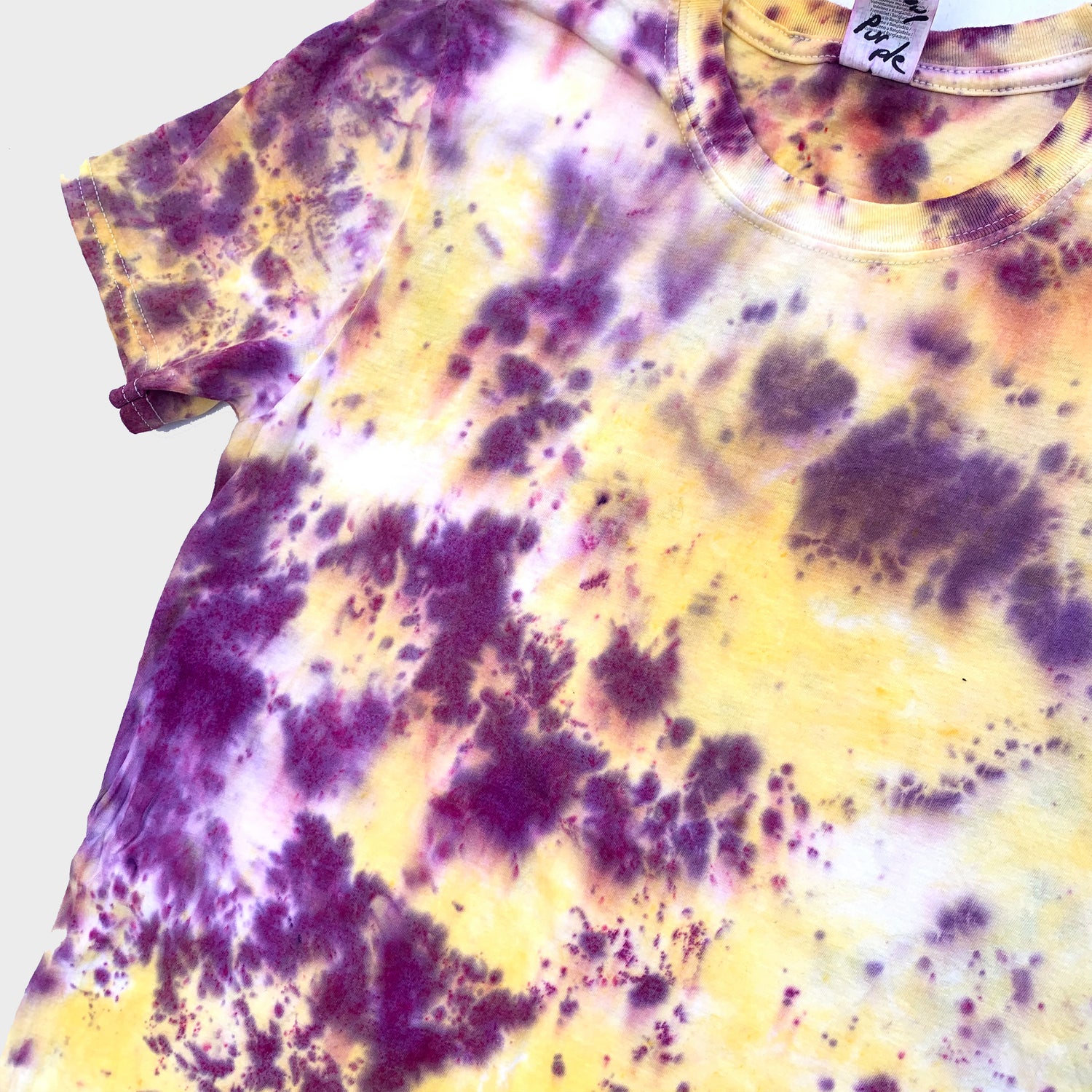 Purple/Yellow Tie Dye T-shirt - Free Shipping - iimvclothing