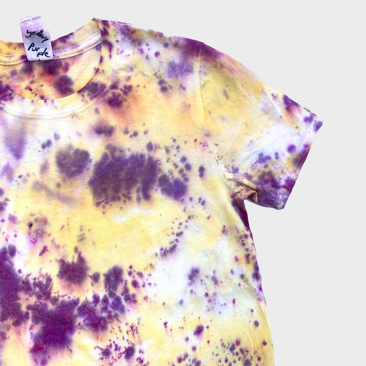 Purple/Yellow Tie Dye T-shirt - Free Shipping - iimvclothing